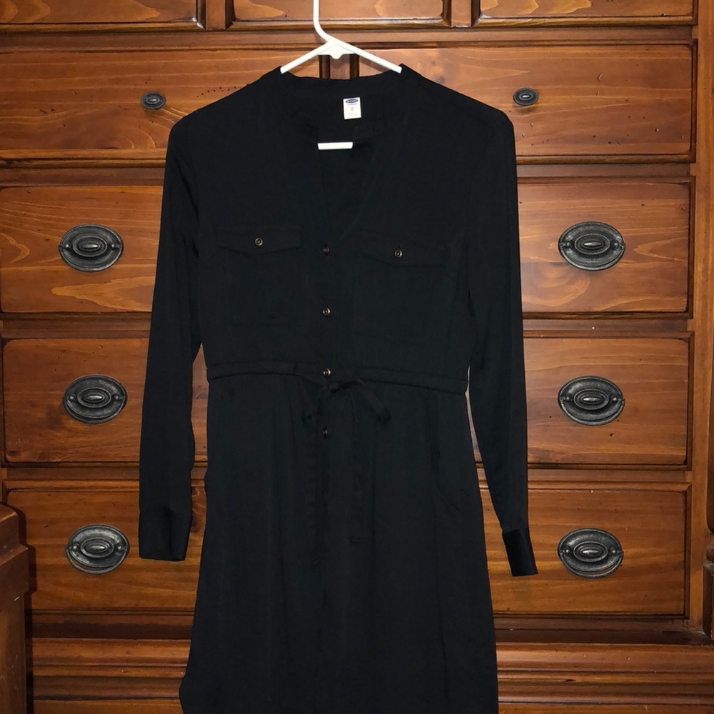 Black casual dress